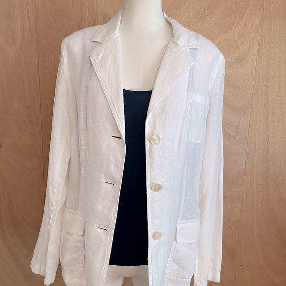 Ralph Lauren White Linen blazer - Picture 4 of 6